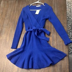 Sweater dress. Blue. Size Medium. Never worn.